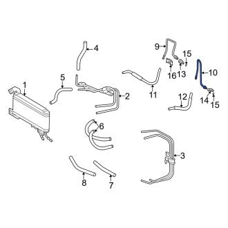 New OEM Automatic Transmission Oil Cooler Tube Fits, 1999-2001 Lexus ES - Part # 3292233070