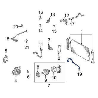 New OEM A/C Pipe Fits, 1997-2001 Lexus ES - Part # 8871606110