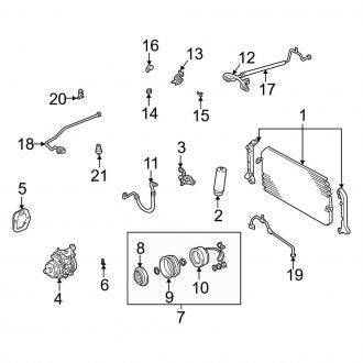 New OEM A/C Compressor Brace Fits, 1999-2001 Lexus ES - Part # 8868833350