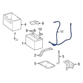 New OEM Battery Cable Fits, 1997-2001 Lexus ES - Part # 8212233020