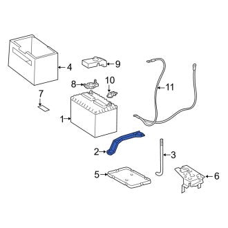 New OEM Battery Hold Down Fits, 1998-2001 Lexus ES - Part # 7440406020