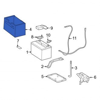 New OEM Battery Cover Fits, 1997-1999 Lexus ES - Part # 2889964110