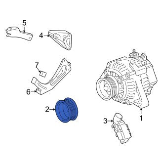 New OEM Alternator Pulley Fits, 1994-2000 Lexus ES - Part # 2741120020