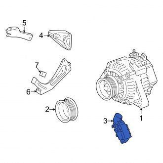 New OEM Voltage Regulator Fits, 1997-2004 Lexus ES - Part # 2770020050