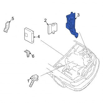 New OEM Ignition Control Module Bracket Fits, 1997-2001 Lexus ES - Part # 8962933100