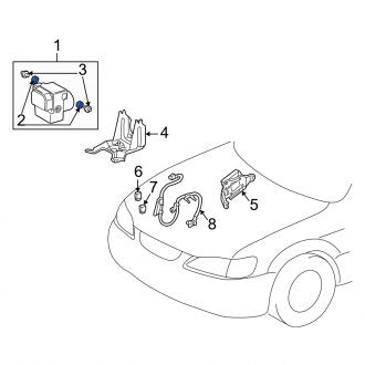 New OEM Genuine Lexus, ABS Hydraulic Actuator Insulator - Part # 4454642020