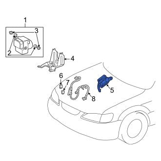 New OEM ABS Control Module Fits, 1998 Lexus ES - Part # 8954033120