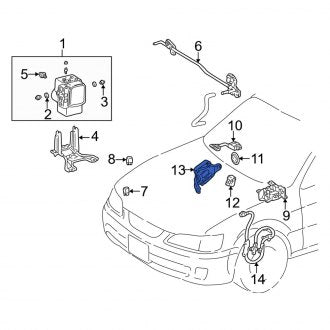 New OEM ABS Control Module Fits, 1999 Lexus ES - Part # 8954033130