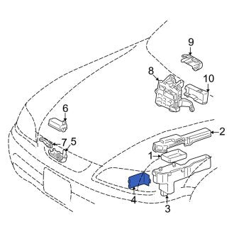 New OEM Junction Block Cover Fits, 1997-2001 Lexus ES - Part # 8206906010