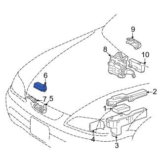 New OEM Fuse Box Cover Fits, 1997-2001 Lexus ES - Part # 8266233050