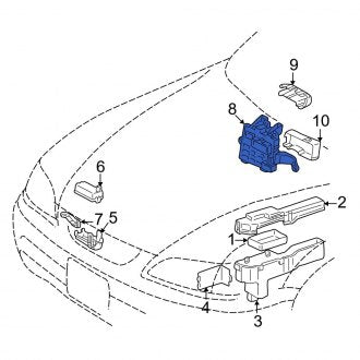 New OEM Fuse Box Fits, 1997-1998 Lexus ES - Part # 8273006010