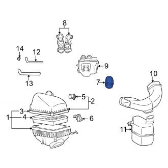 New OEM Engine Air Intake Hose Fits, 1999-2001 Lexus ES - Part # 1788120100