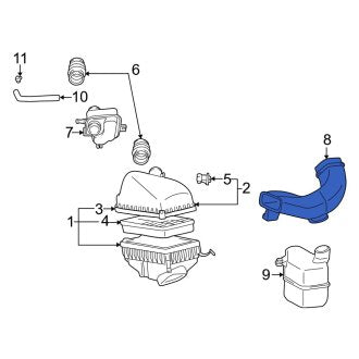 New OEM Engine Air Intake Hose Fits, 1997-1998 Lexus ES - Part # 1788120090