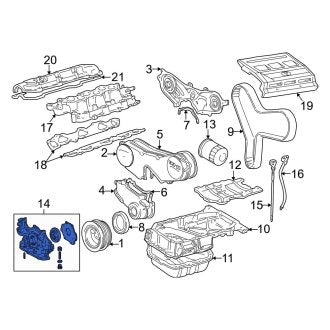 New OEM Engine Oil Pump Fits, 1994-1998, 2000-2001 Lexus ES - Part # 1510020020