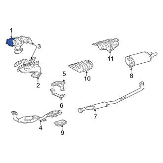 New OEM Right Exhaust Manifold Fits, 1994-1998 Lexus ES - Part # 1714020010