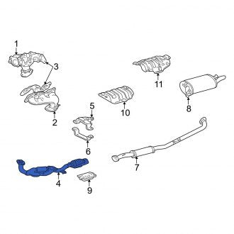 New OEM Catalytic Converter Fits, 1997-1999 Lexus ES - Part # 1741020160