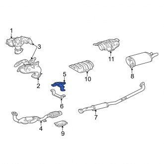 New OEM Upper Exhaust System Hanger Bracket Fits, 1997-1998 Lexus ES - Part # 175710A061