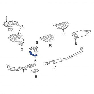 New OEM Lower Exhaust System Hanger Bracket Fits, 1997-1998 Lexus ES - Part # 1756820080