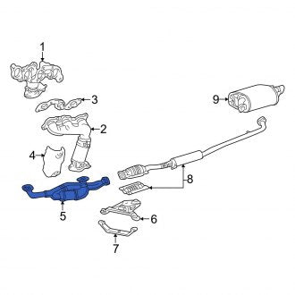 New OEM Catalytic Converter Fits, 1999 Lexus ES - Part # 1741020170