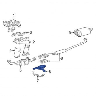 New OEM Upper Exhaust System Hanger Bracket Fits, 1999-2001 Lexus ES - Part # 1757120130