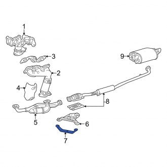 New OEM Lower Exhaust System Hanger Bracket Fits, 1999-2001 Lexus ES - Part # 1756820120