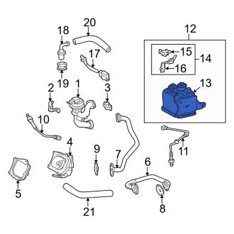 New OEM Vapor Canister Bracket Fits, 1997-1998 Lexus ES - Part # 7775141010