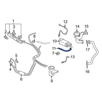 New OEM Evaporative Emissions System Lines Fits, 1999-2001 Lexus ES - Part # 7740406010