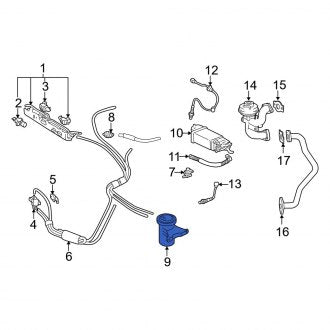 New OEM Vacuum Reservoir Fits, 1999-2001 Lexus ES - Part # 2571920020