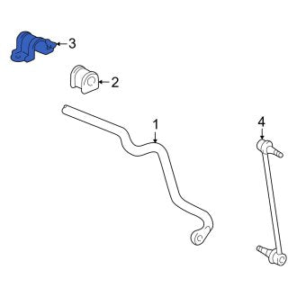 New OEM Front Suspension Stabilizer Bar Bracket Fits, 1997-2001 Lexus ES - Part # 4882407010