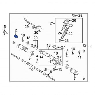 New OEM Rack and Pinion Grommet Fits, 1992-2001 Lexus ES - Part # 4551706030