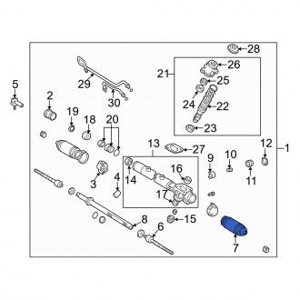 New OEM Rack and Pinion Bellows Fits, 1997-2001 Lexus ES - Part # 4553533020