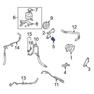 New OEM Power Steering Pump Bracket Fits, 1997-2001 Lexus ES - Part # 4439006010