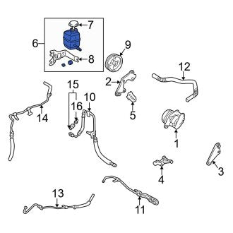New OEM Power Steering Reservoir Fits, 1997-2001 Lexus ES - Part # 4436006010