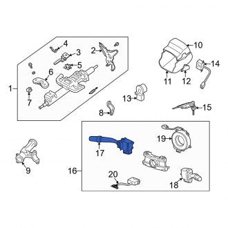 New OEM Windshield Wiper Switch Fits, 1997-2004 Lexus ES - Part # 8465206020