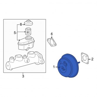 New OEM Power Brake Booster Fits, 2000-2001 Lexus ES - Part # 4461033510