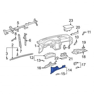 New OEM Lower Instrument Panel Cover Fits, 1997-2001 Lexus ES - Part # 5530233060G0