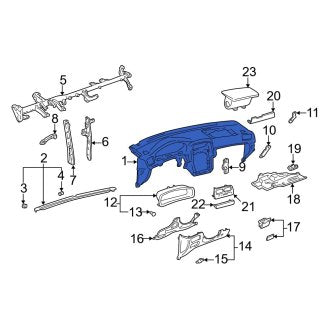 New OEM Dashboard Panel Fits, 1997-2001 Lexus ES - Part # 5540133140