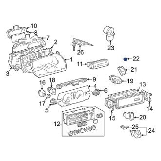 New OEM Ambient Light Sensor Cover Fits, 1997-2001 Lexus ES - Part # 8912833020G0