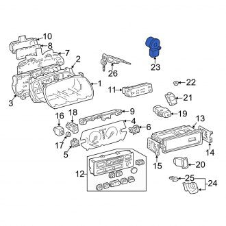 New OEM Ignition Switch Fits, 1997-2006 Lexus ES - Part # 8445012200