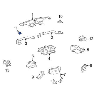 New OEM Front Left Windshield Defroster Nozzle Fits, 1997-2001 Lexus ES - Part # 5596133040