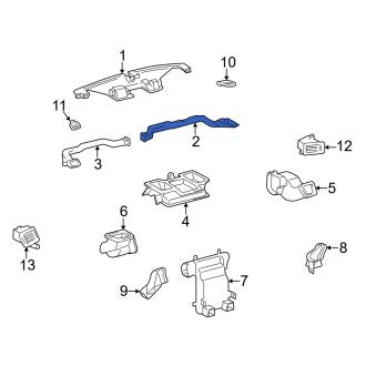 New OEM Front Right Windshield Defroster Nozzle Fits, 1997-2001 Lexus ES - Part # 5596233060