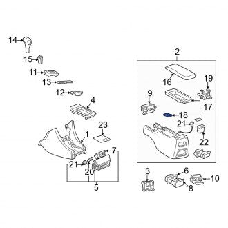 New OEM Center Console Latch Fits, 1997-2001 Lexus ES - Part # 5890833030