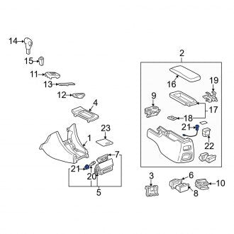 New OEM 12 Volt Accessory Power Outlet Fits, 1997-2001 Lexus ES - Part # 8553033010