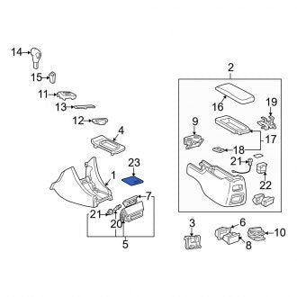 New OEM Genuine Lexus, Console Mat - Part # 5891733040