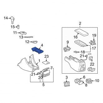 New OEM Automatic Transmission Shift Cover Plate Fits, 1997 Lexus ES - Part # 5880433170