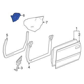 New OEM Front Left Door Access Cover Fits, 1997-2001 Lexus ES - Part # 6744633020