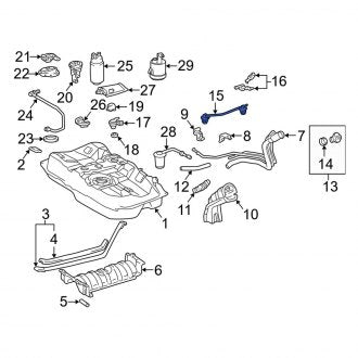 New OEM Fuel Tank Roll Over Valve Fits, 1997-2003 Lexus ES - Part # 7734033020