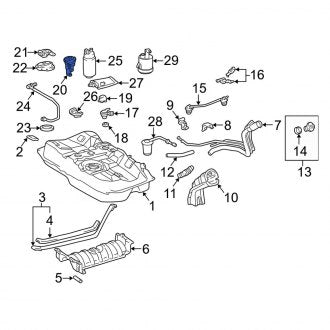 New OEM Fuel Pump Housing Fits, 1999-2001 Lexus ES - Part # 7702433010