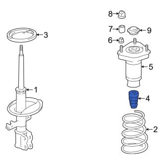 New OEM Rear Suspension Strut Bumper Fits, 1997 Lexus ES - Part # 4834132052