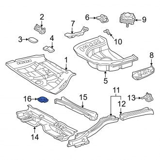 New OEM Rear Trunk Floor Access Cover Fits, 1997-2006 Lexus ES - Part # 5832533020